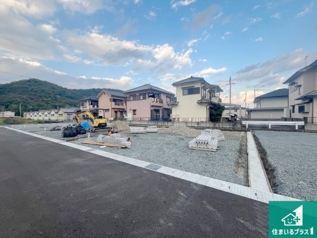 姫路市勝原区山戸　第3期　新築一戸建ての外観|周辺は落ち着いた街並みの住宅地！子育てがしやすい住環境です！まだ未完成ですが、現地でしかわからない事もございます。是非一度ご覧ください。