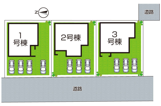 姫路市勝原区山戸　第3期　新築一戸建ての区画図|全3区画