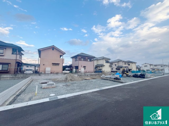 姫路市勝原区山戸　第3期　新築一戸建ての外観|周辺は落ち着いた街並みの住宅地！子育てがしやすい住環境です！まだ未完成ですが、現地でしかわからない事もございます。是非一度ご覧ください。