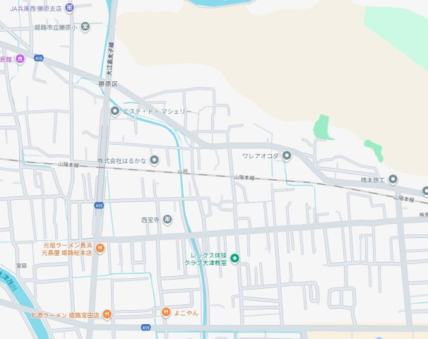 姫路市勝原区山戸　第3期　新築一戸建ての地図