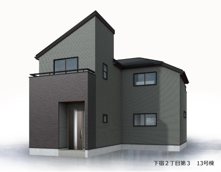 新築/清瀬市下宿2丁目　第3期全19棟の外観パース|完成予想外観のイメージパースです