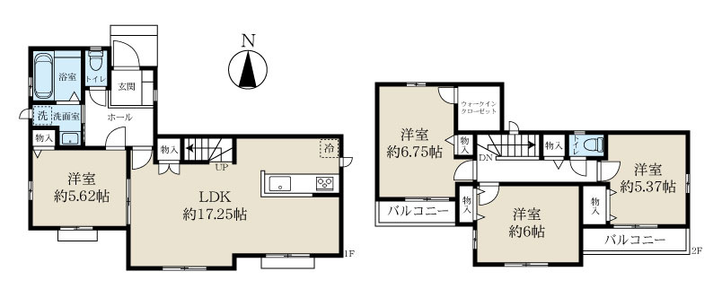 足立区本木東町　新築分譲住宅　全２棟の間取り|B号棟