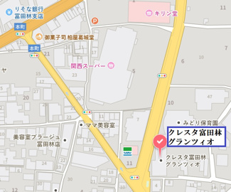 【地図】 | クレスタ富田林グランツィオ