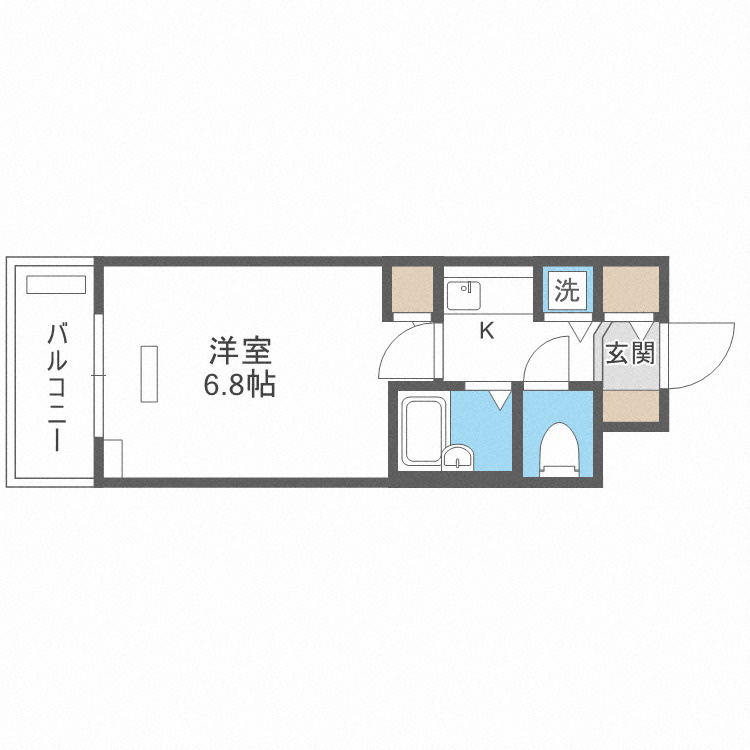 プレサンス同心アーバンステージの間取り|プレサンス同心アーバンステージ　開放感のある間取り