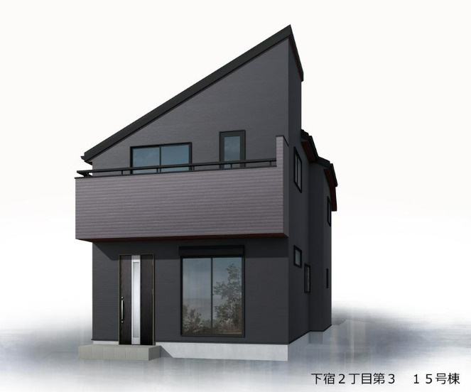 新築/清瀬市下宿2丁目　第3期全19棟の外観パース|完成予想外観のイメージパースです