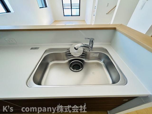 茅ヶ崎市浜須賀　新築戸建　3号棟のキッチン|キッチンシンク♪