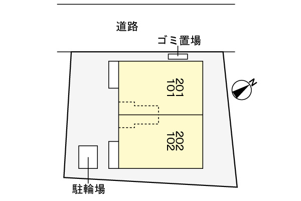 ビューラー鷺沼Ⅶの駐車場|※現況優先となります。