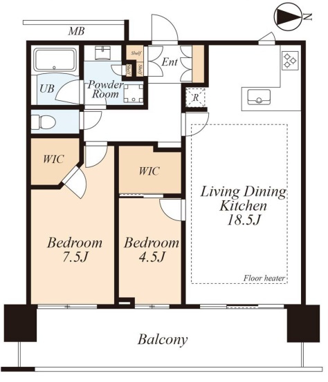 アーバンドックパークシティ豊洲タワーA棟の間取り