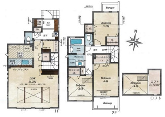 【間取り】 | 東村山市野口町2期　全3棟　3号棟 | 東村山市野口町2期　全3棟　3号棟