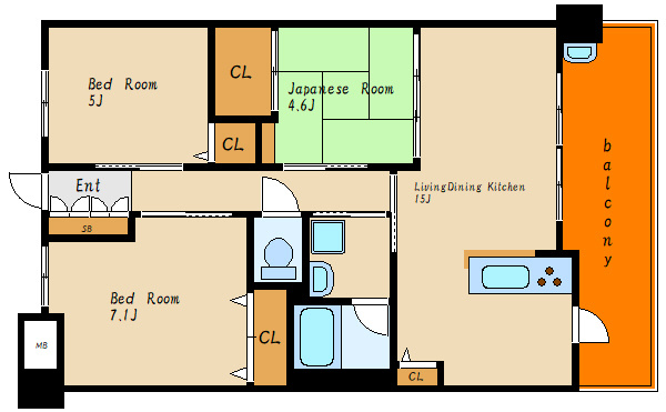 プレミスト明石土山の間取り