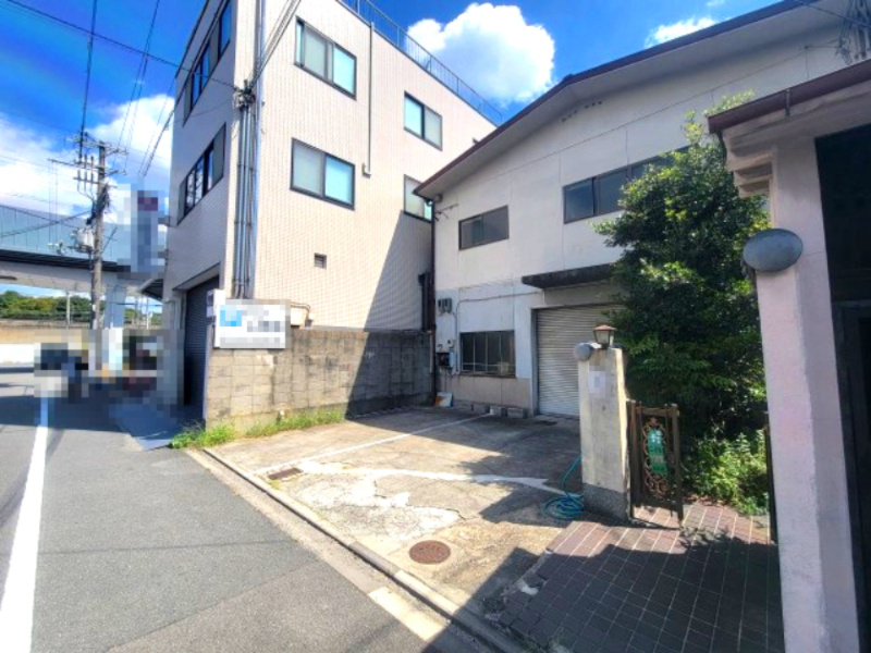 京都市南区八条町458-1土地の前面道路含む現地写真