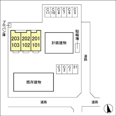 【区画図】 | セジュール モト Ｃ