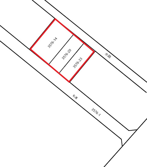 【土地図】 | 熊谷市佐谷田（土地） | 現地土地図
