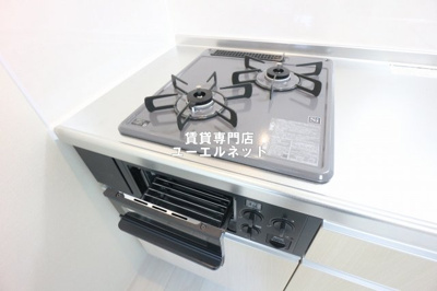 【設備】 | Wood GardenⅡ | ２口ガスコンロで自炊派の方も◎