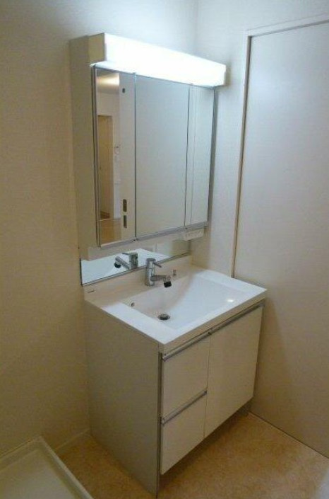 新座市野火止７丁目の賃貸マンションの洗面所