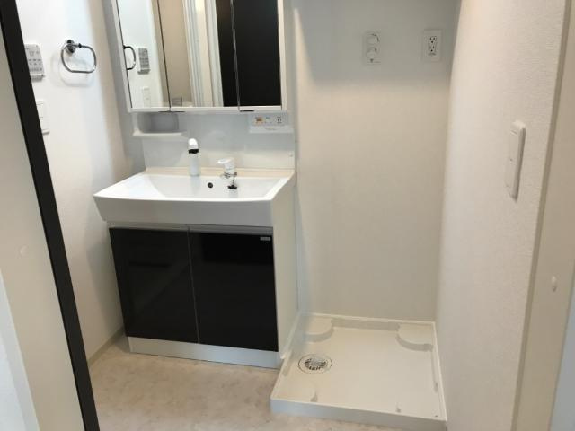 キューブ亀山の洗面所|洗面
