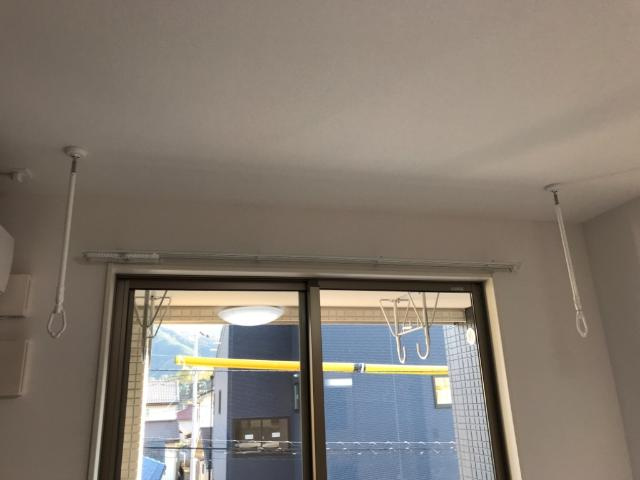 キューブ亀山の設備|室内物干