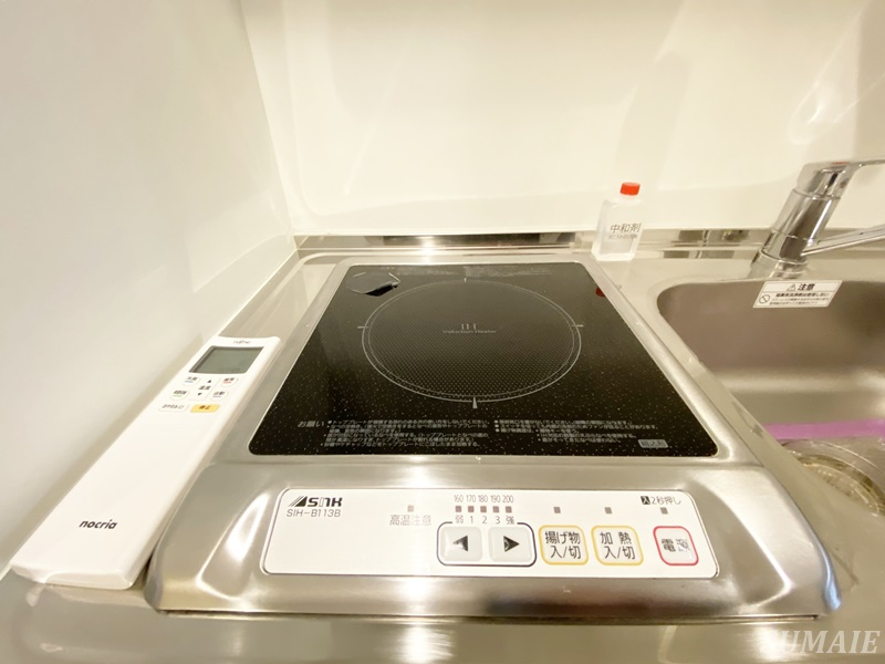 北区豊島１丁目のアパートのキッチン|IH1口コンロです☆