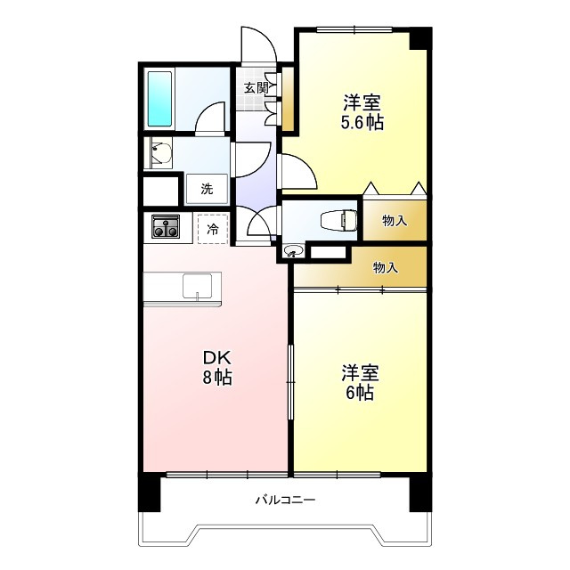 プライムアーバン武蔵野ヒルズＡ棟の間取り