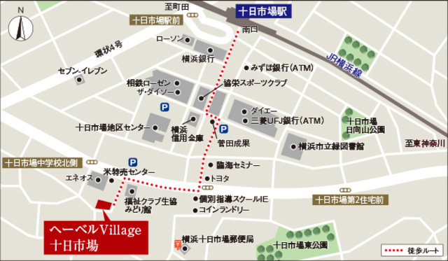 （シニア限定）ヘーベルVillage十日市場の地図|★物件案内図★