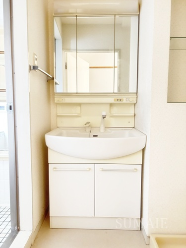 サントル田端１丁目の洗面所|忙しい朝には欠かせない洗面所です