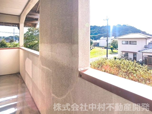 岩古曽貸家のバルコニー