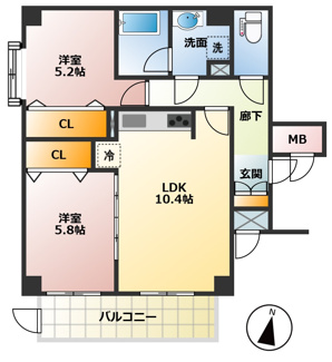 【間取り】 | 蒲田シティハウス