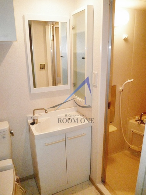 ブライズ早稲田東の洗面所|独立洗面台です。