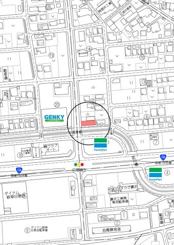 土地　日野南4丁目の地図