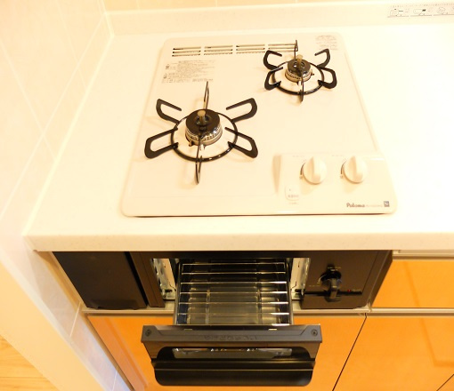 フロール ・ デ ・ セレッソ　Ⅱのキッチン|２口コンロがついています☆彡