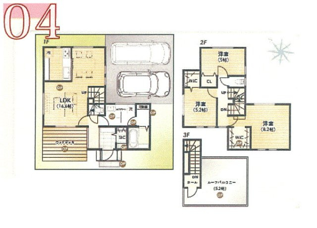 武蔵村山市中藤4丁目　土地全12区画の参考プラン|建物標準販売価格1700万円(税込)