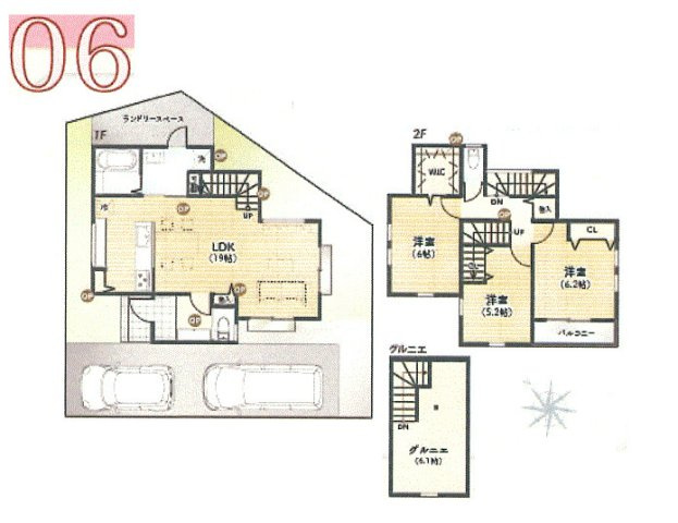 武蔵村山市中藤4丁目　土地全10区画の参考プラン|建物標準販売価格1700万円(税込)