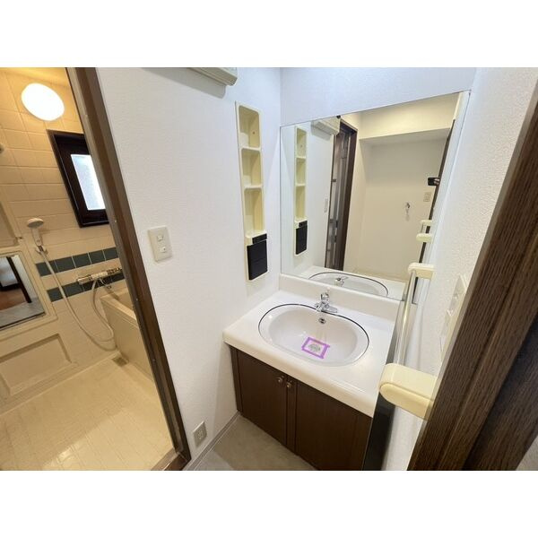 熊本市中央区水前寺１丁目の賃貸マンションの独立洗面台