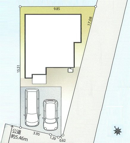 武蔵村山市中藤4丁目　新築戸建全2棟の区画図