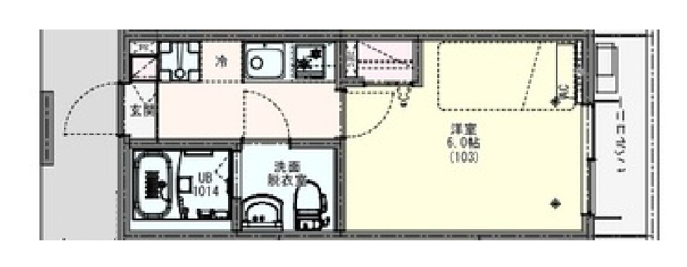 リディアコート馬橋の間取り