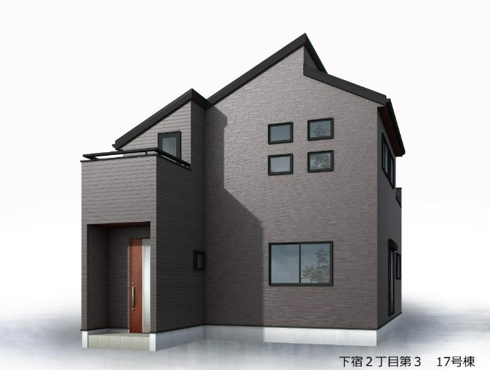 新築/清瀬市下宿2丁目　第3期全19棟の外観パース|完成予想外観のイメージパースです