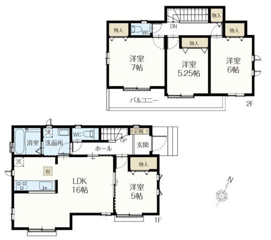 狭山市北入曽・全2棟　新築一戸建　B号棟