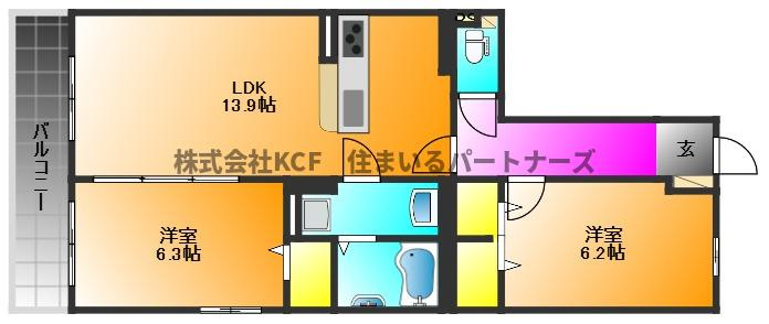 GRAN GRACE久留米南の間取り