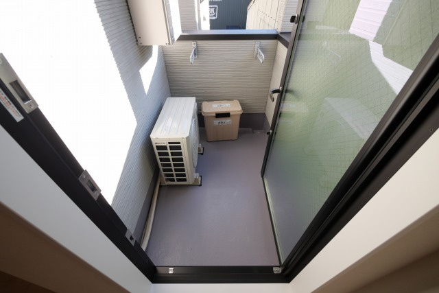 シャンティーハーバー九条のバルコニー