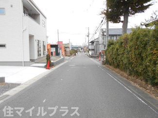 【前面道路含む現地写真】 | 郡山市大槻町愛宕台新築一戸建て1棟 | 前面道路含む現地写真です