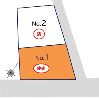 【区画図】 | 郡山市大槻町愛宕台新築一戸建て1棟