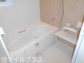 【浴室】 | 郡山市大槻町愛宕台新築一戸建て1棟 | 落ち着いた空間のお風呂です