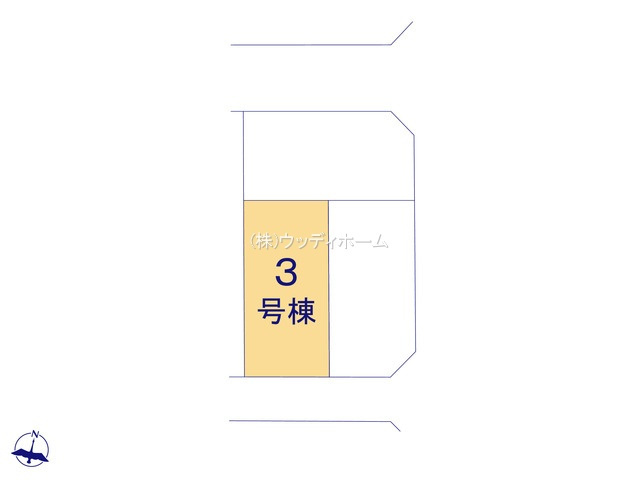 越谷市弥栄町13期　新築一戸建て　3号棟の区画図