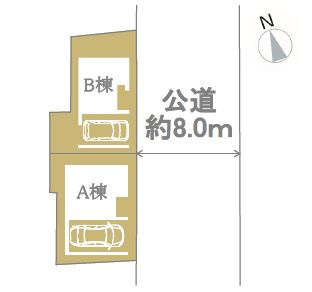 仲介手数料無料　横浜市保土ヶ谷区釜台町の区画図