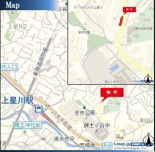 仲介手数料無料　横浜市保土ヶ谷区釜台町の地図