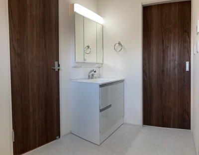 【洗面所】 | リーブルガーデン湖南市水戸町３期 | 洗面