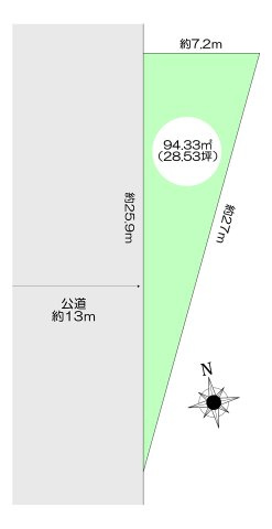 神戸市北区鈴蘭台南町3丁目土地の土地図