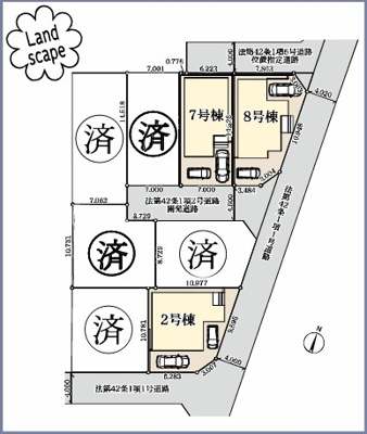 【区画図】 | 藤沢市石川6丁目 新築戸建 全8棟