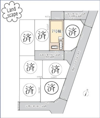 【区画図】 | 藤沢市石川6丁目 新築戸建 全8棟