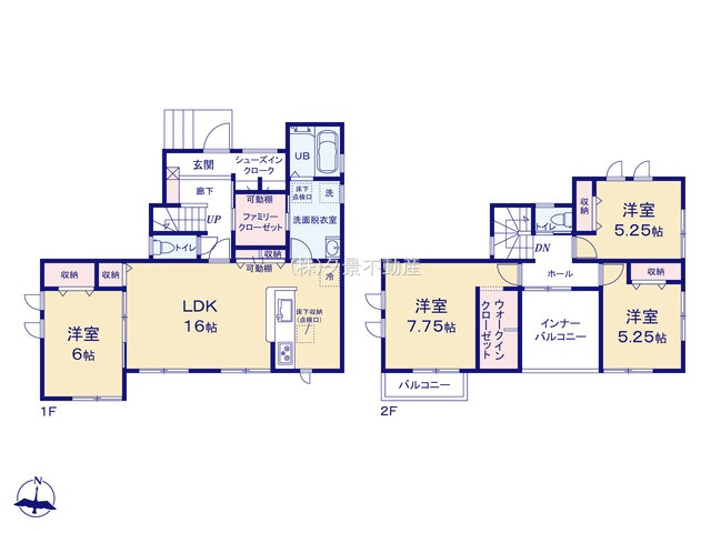 《仲介手数料無料》西区大字中釘290-31(全1戸)新築一戸建てリーブルガーデンの間取り